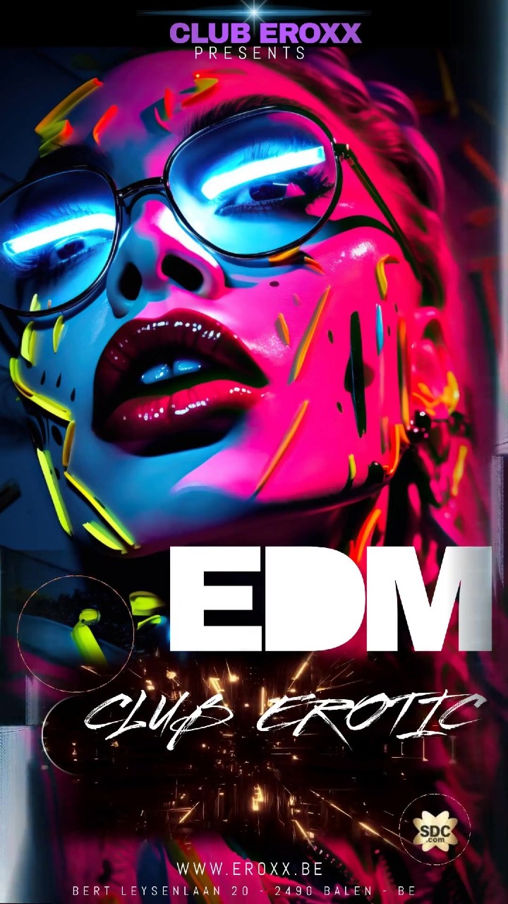 Image <p>&nbsp;EDM - CLUB EROTIC is een gloednieuw concept en TOP party van Club Eroxx. EDM(electronic dance music) is momenteel het populairste muziek gerne in de toonaangevende danceclubs. Dus ook onze bezoekers zullen dit wel lusten! Zeker met de mix van de Eroxx-erotiek zal dit weer een knaller van een party worden.&nbsp;<br>Het Electric Dance Music maakt sinds 2010 grote opgang, maar wordt ook vaak gelieerd aan een stijl van typisch opzwepende dance-trance-techno-retro-elementen, die populair is op de grotere evenementen. De DJ zal dus zeker ook de 90's retro's en remixen niet vergeten. Dit super event mag je niet missen!<br><br></p>